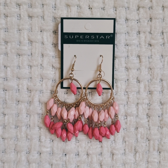 Superstar Jewelry - Pink Superstar Earrings